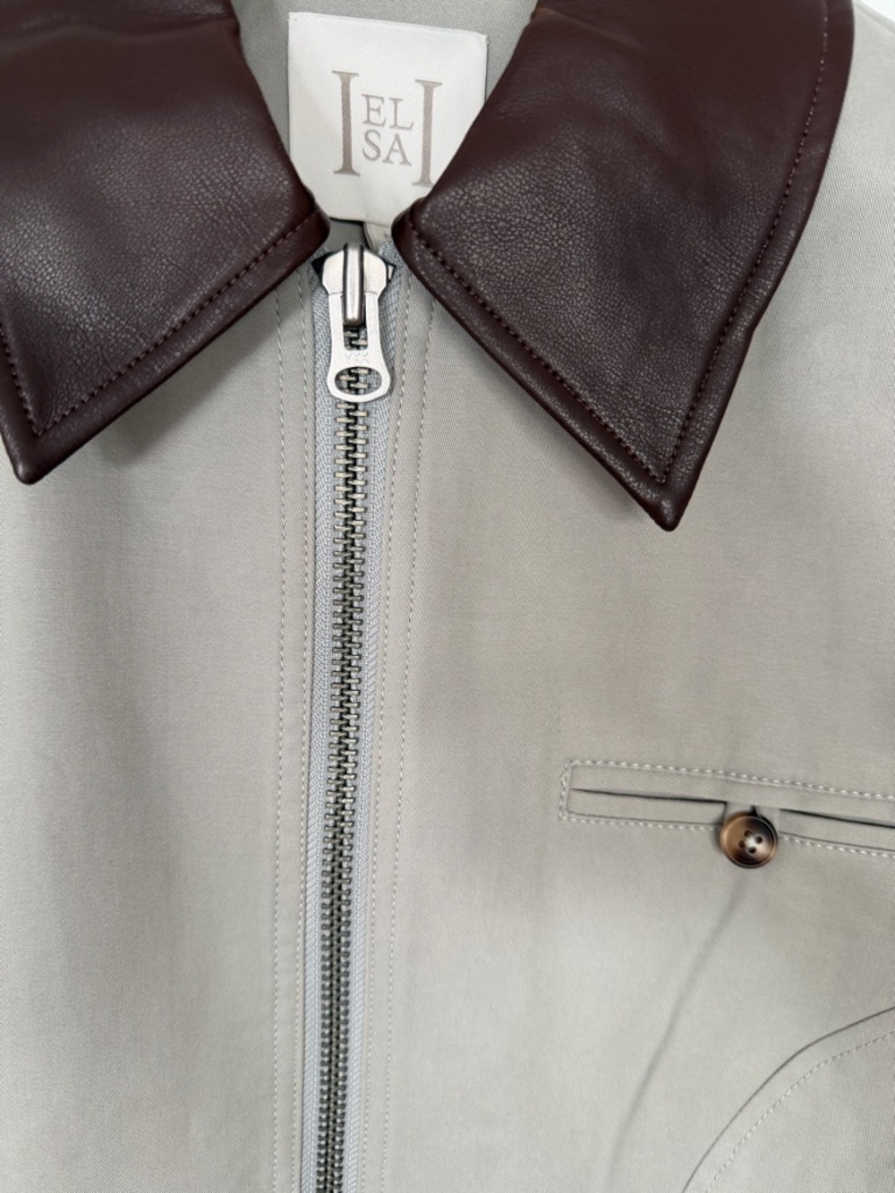 Helsa The Lady Hunting Jacket with Faux Leather Collar - size M - Picture 5 of 9
